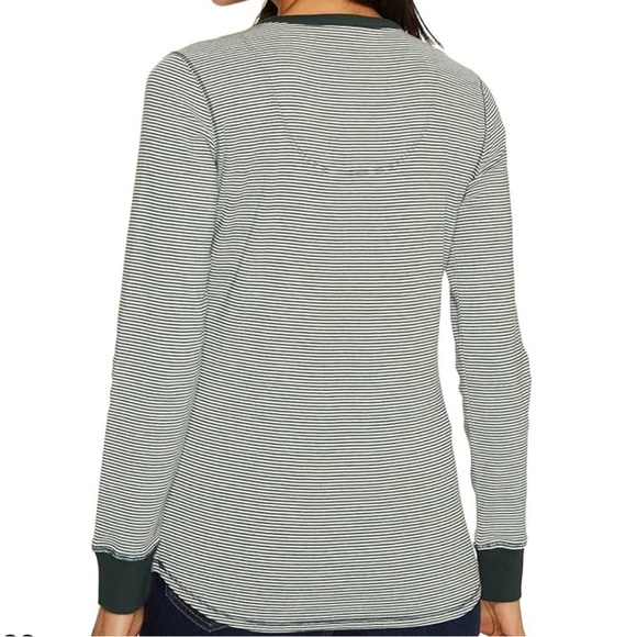 Royal Robbins Green Kick Back Striped Henley Shirt - Picture 3 of 7